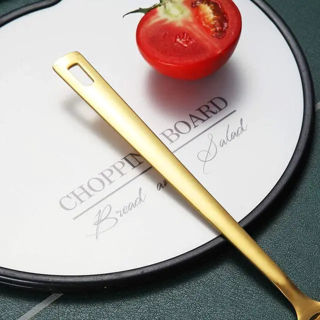 Alt view image 6 of 7 - Gold Ladle, Berglander Stainless Steel Kitchen Ladle With Titainium Gold Plating, Soup Ladle, Cooking Ladle, Metal Soup Spoon For Cooking, Dishwasher Safe, Easy to Clean