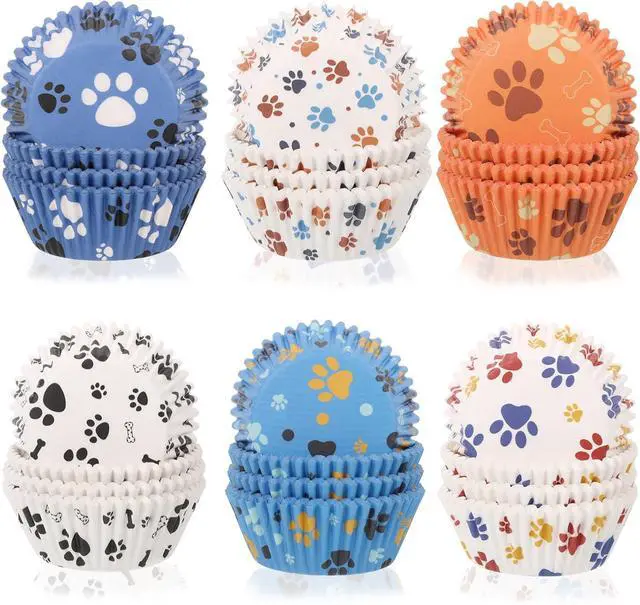 Main image of 600 Pcs Paper Baking Cups Cupcake Wrappers,Paw Cupcake Liners