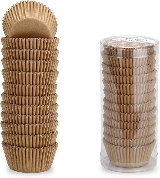 Alt view image 5 of 7 - Gifbera Odorless Parchment Mini Cupcake Muffin Liners - Greaseproof Natural Paper Baking Cups, 300-Count
