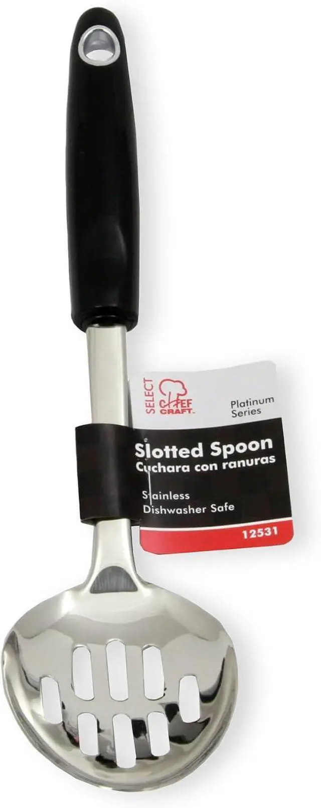 Alt view image 7 of 7 - Chef Craft Select Slotted Spoon, 12 inch, Stainless Steel