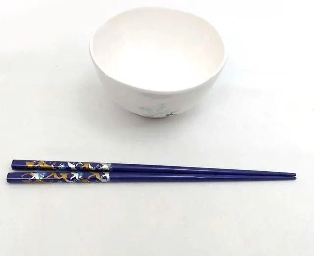 Alt view image 5 of 7 - JapanBargain, Bamboo Chopsticks Reusable Japanese Chinese Korean Wood Chop Sticks Hair Sticks 5 Pair Gift Set Dishwasher Safe, 9 inch (1, Multi-Crane)
