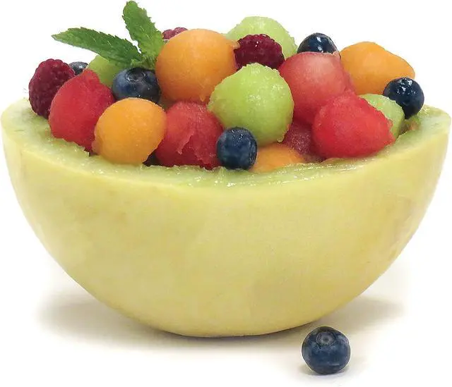 Alt view image 3 of 5 - Norpro Double Melon Baller w/Wood Handle, 8 In.