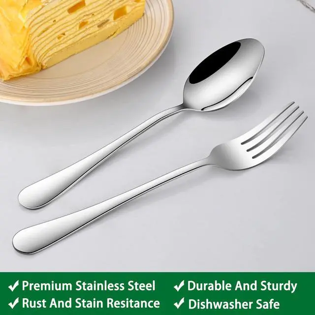 Alt view image 3 of 7 - 16-Pieces Teaspoons Sets,6.7 Inch Stainless Steel Small Tea Spoon Set,Dessert Spoons For Kitchen,Dishwasher Safe Metal Silverware Spoons For Hotel Restaurant
