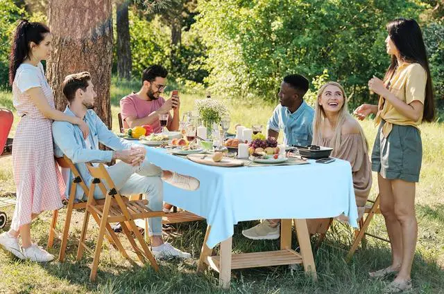Alt view image 4 of 7 - 4 Pack Pastel Plastic Tablecloth Disposable, 54x108 Inch | Colorful Rainbow Tablecloth, Disposable Rectangle Table Covers, for Birthday Picnic Wedding Baby Shower Party Decoration