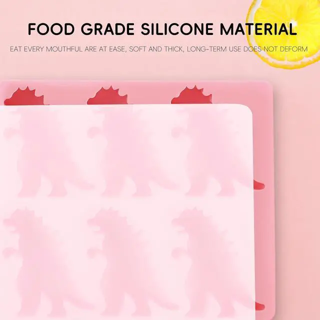 Alt view image 4 of 7 - Monster Ice Mold, Dinosaur Ice Cube Tray | Homemade Flavored Frozen Large Silicone Cube Mold Maker, 6 Giant Whiskey