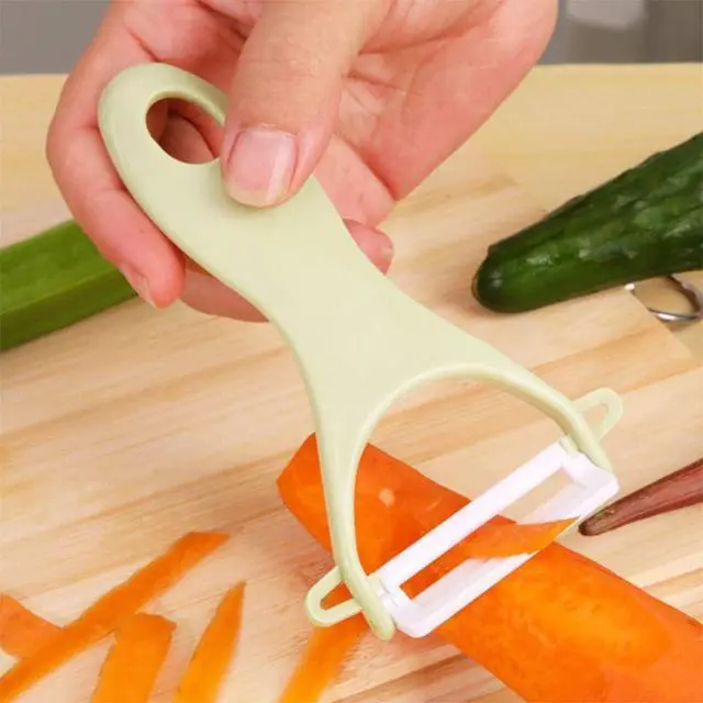 Alt view image 3 of 6 - Potato Peelers 3 Pack, Fruit Peelers Potato Peeler, Cucumber, Apple Peelers for kitchen Original Vegetable Peeler-Set of 3 (Ceramic Blade)