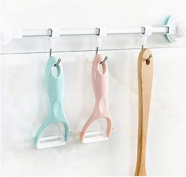 Alt view image 5 of 6 - Potato Peelers 3 Pack, Fruit Peelers Potato Peeler, Cucumber, Apple Peelers for kitchen Original Vegetable Peeler-Set of 3 (Ceramic Blade)