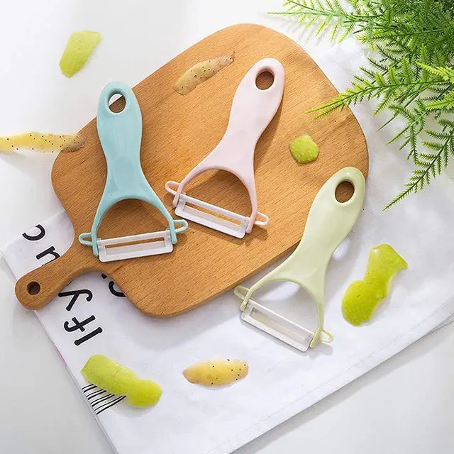 Alt view image 6 of 6 - Potato Peelers 3 Pack, Fruit Peelers Potato Peeler, Cucumber, Apple Peelers for kitchen Original Vegetable Peeler-Set of 3 (Ceramic Blade)