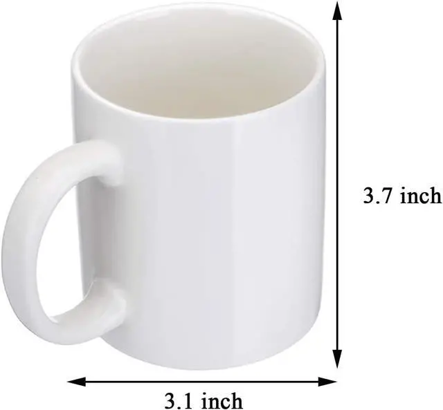 Alt view image 3 of 7 - Up Yours Mug Thumbs Up Ceramic Middle Finger Coffee Cup 14 Ounces Milk Tea Funny Coffee Gift Mug for New Year, Christmas, Halloween and Birthday(White1)