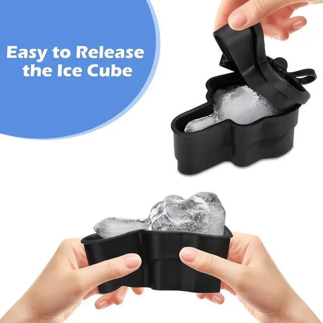 Alt view image 3 of 7 - Middle Finger Ice Cube Mold Large Reusable Silicone Tray for Easy-Remove Fun Shapes, Prank Gag Gift for Whiskey, Cocktails & Party Drinks, Bar & Kitchen Essential (Black, 1Pack)
