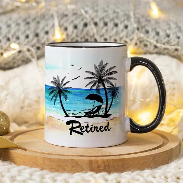Alt view image 2 of 6 - Fatbaby Funny Retirement Gifts For Women Men,What Do You Call A Person Who is Happy On Monday Retired Coffee Mug for Coworker Friends Farewell Gifts Idea 11OZ