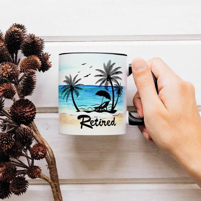 Alt view image 4 of 6 - Fatbaby Funny Retirement Gifts For Women Men,What Do You Call A Person Who is Happy On Monday Retired Coffee Mug for Coworker Friends Farewell Gifts Idea 11OZ