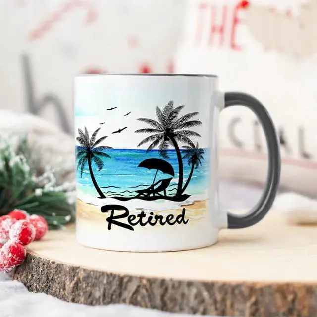 Alt view image 6 of 6 - Fatbaby Funny Retirement Gifts For Women Men,What Do You Call A Person Who is Happy On Monday Retired Coffee Mug for Coworker Friends Farewell Gifts Idea 11OZ