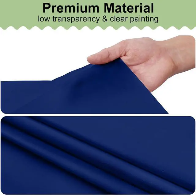 Alt view image 4 of 7 - misaya 4 Packs Disposable Plastic Table Cloth, 84" Round Waterproof Tablecloth, Leakproof & Sturdy Decorative Table Covers for Picnic, Party, Outdoor and Back to School, Navy