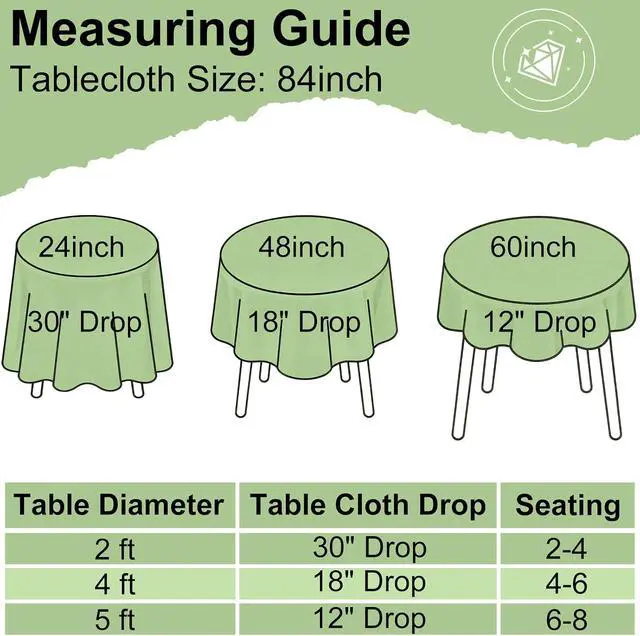Alt view image 6 of 7 - misaya 4 Packs Disposable Plastic Table Cloth, 84" Round Waterproof Tablecloth, Leakproof & Sturdy Decorative Table Covers for Picnic, Party, Outdoor and Back to School, Navy