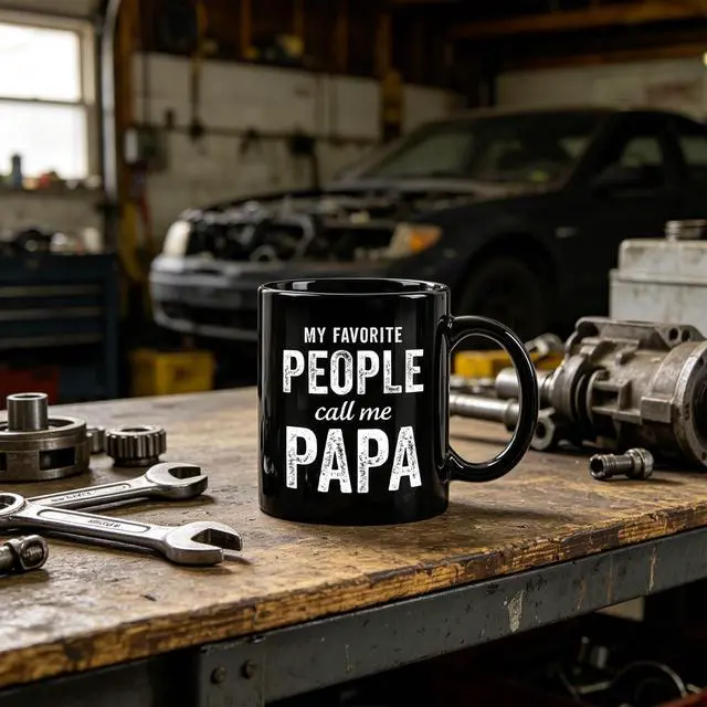 Alt view image 4 of 7 - Gift for Dad Grandpa from Grandkids Daughter Son - 11 Oz Ceramic Coffee Mug - Novelty Cup for Father's Day Birthday - Presents for Dad Men