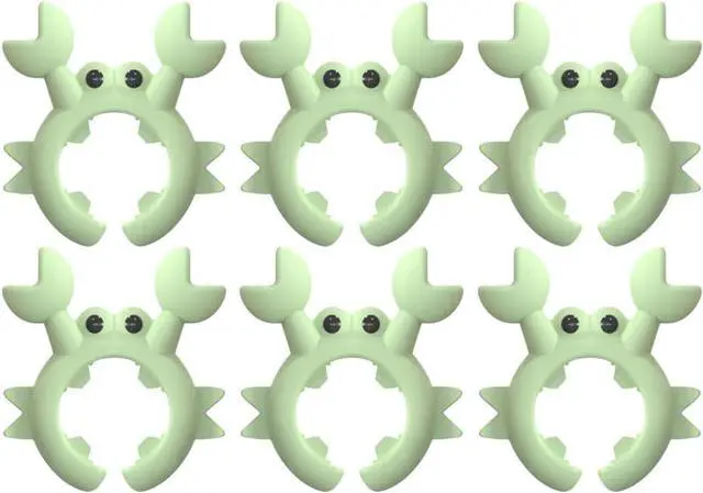 Main image of Creative Crab Shaped Spatula Rack, 4/6Pcs Crab Utensil Holder Silicone Anti Scalding Cooking Pot Clip for Kitchen Pot