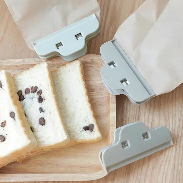 Alt view image 4 of 7 - Chip Clips Bag Clips for Food,6 Pcs Grey Wide Bag Clip for Food Storage