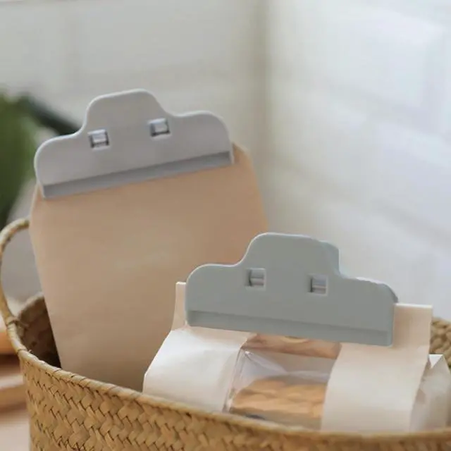 Alt view image 7 of 7 - Chip Clips Bag Clips for Food,6 Pcs Grey Wide Bag Clip for Food Storage