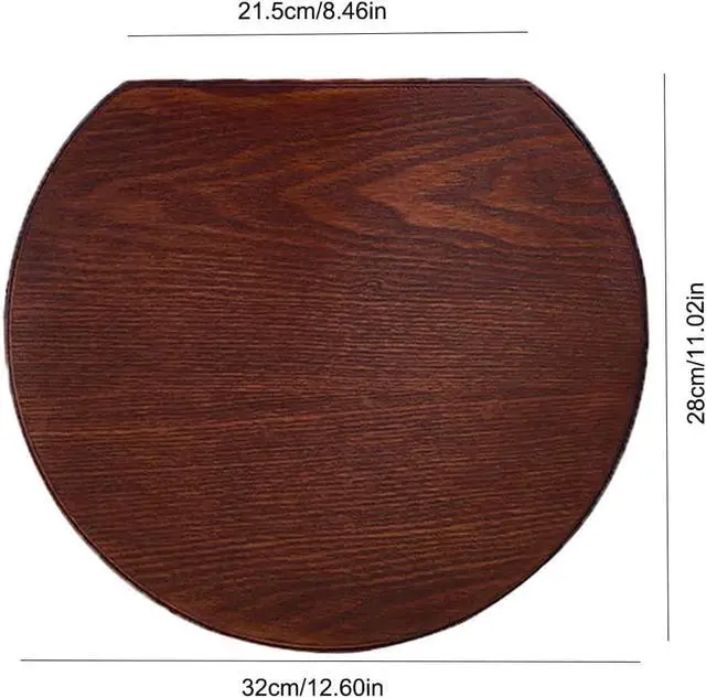 Alt view image 2 of 6 - Wooden Serving Tray Half Moon Shaped Food Bread Platter Decorative Counter Tray for Serving Coffee Tea Cheese Dessert Vegetable Fruit (Medium)