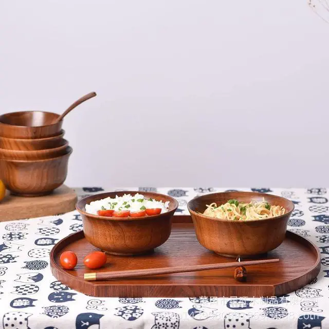 Alt view image 6 of 6 - Wooden Serving Tray Half Moon Shaped Food Bread Platter Decorative Counter Tray for Serving Coffee Tea Cheese Dessert Vegetable Fruit (Medium)