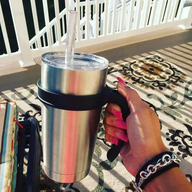 Alt view image 7 of 7 - ZYTC Handle for 30OZ Tumbler,Yeti Rambler Handle Anti Slip Travel Mug Grip | BPA Free Cup Holder for Yeti Rambler,Ozark Trail,Sic and More Tumbler Mugs