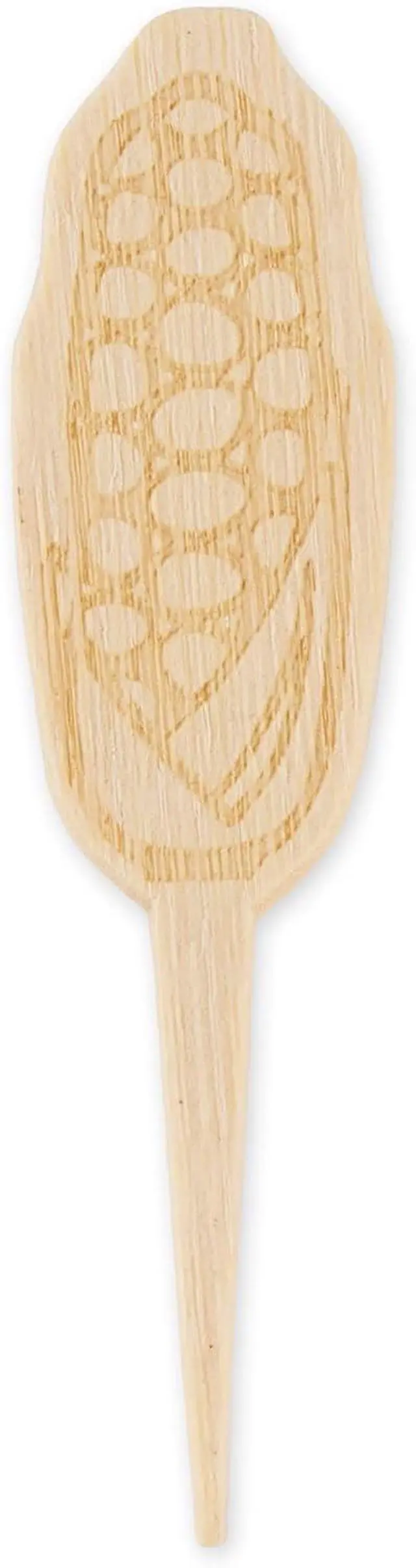 Alt view image 2 of 7 - RSVP International Corn On the Cob Holders/Appetizer Picks Set Protect Hands from Heat & Mess, Disposable, 50-Count, Bamboo