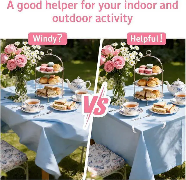 Alt view image 4 of 7 - Tecbeauty Clear Tablecloth Clips, 36Pcs Plastic Table Cover Holder Clamps, Large Table Cloth Clips for Outdoor Party Camping Picnic Christmas Wedding, Transparent PS Plastic Material