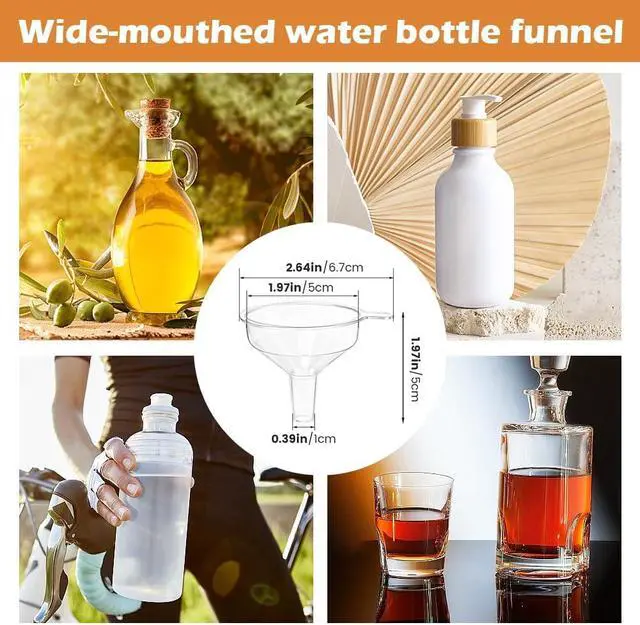 Alt view image 5 of 7 - 12 Pcs Mini Funnel Set with Droppers, Small Funnels for Bottles | Mini funnel kit for essential oils, perfume, spices, powders, travel bottles, and DIY refills