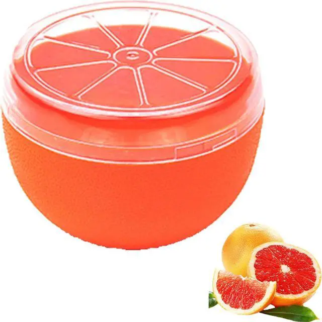 Main image of Orange Storage Containers, Reusable Grapefruit Keeper for Refrigerator, Individual Orange Saver Holder Organizer for Fridge to Keep Orange Fresh