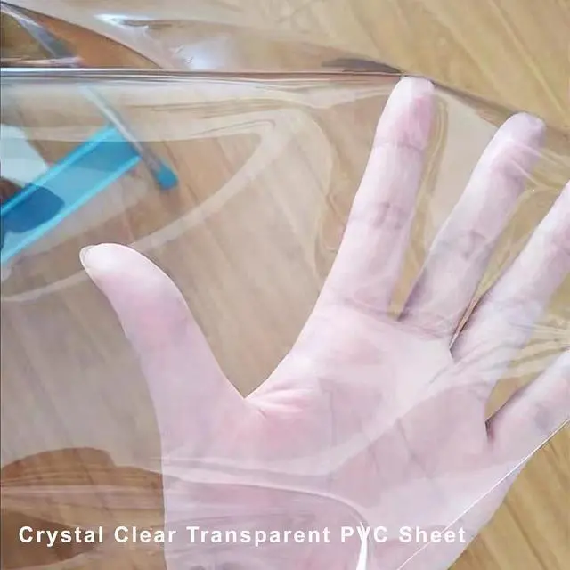 Alt view image 6 of 7 - LIBERECOO Clear Small Round Fitted Vinyl Tablecloth for 22-26" Diameter Tables - Heavy Duty Elasticized Table Cover Elastic Edged Plastic Table Cloth Protector