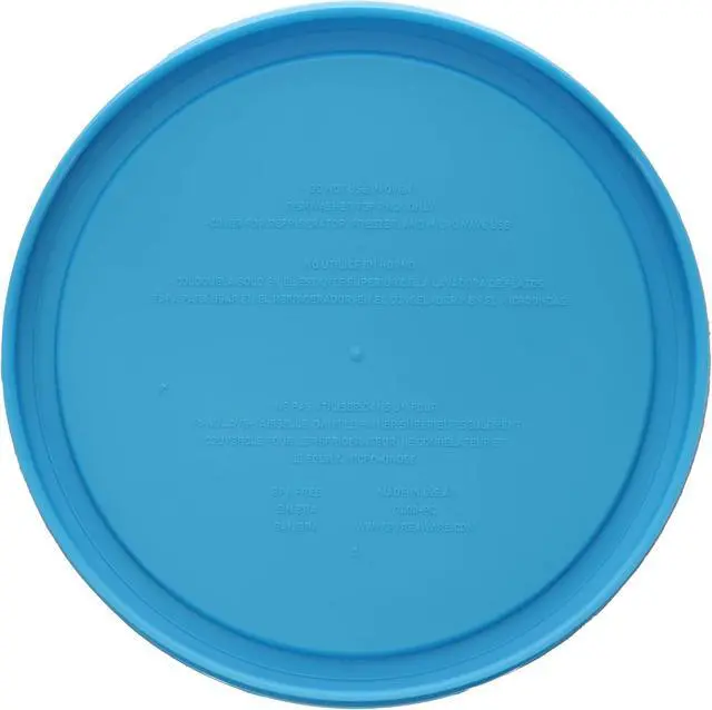 Alt view image 3 of 3 - Pyrex 7402-PC Bright Blue Pantone Food Storage Lid (2-Pack) - Made in USA | Replacement Cover | BPA-Free Plastic | Round Shape | Fits 7402 Sculpted Mixing Bowl & 7203 Glass Bowl | Dishwasher Safe