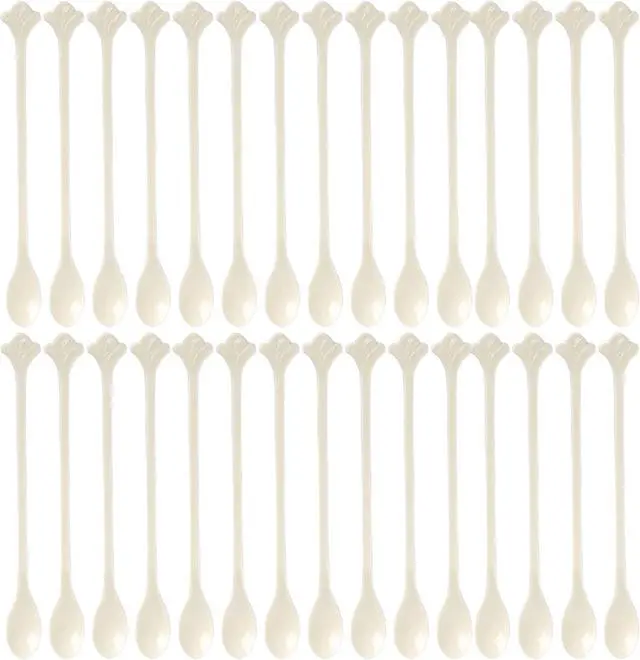 Main image of 200 Pcs Coffee Cocktail Stirrer Stick Spoon Disposable Plastic Mini Stir Cup Drink Kitchen Dining Coffee Tea Spoon, Utensils Accessories Bar Restaurant