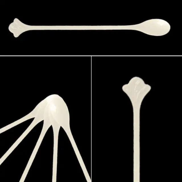 Alt view image 5 of 6 - 200 Pcs Coffee Cocktail Stirrer Stick Spoon Disposable Plastic Mini Stir Cup Drink Kitchen Dining Coffee Tea Spoon, Utensils Accessories Bar Restaurant