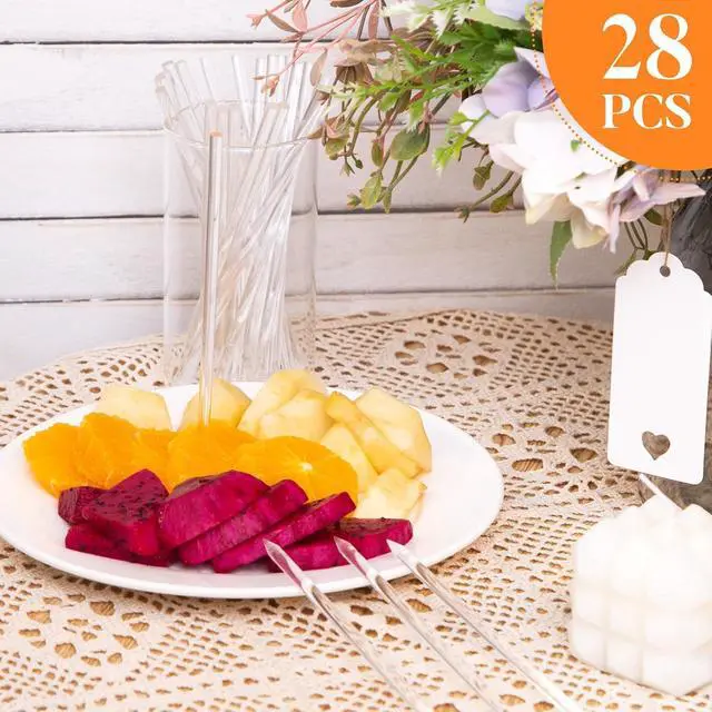 Alt view image 4 of 7 - HANSGO 28PCS Acrylic Cake Pop Sticks, 6 Inch Crystal Clear Sticks for Cake Toppers, Lollipops, Candy Apples, Dessert, Sturdy and Reusable, Safe Tips, Elegant Party Supplies- 0.2 Inch Diameter