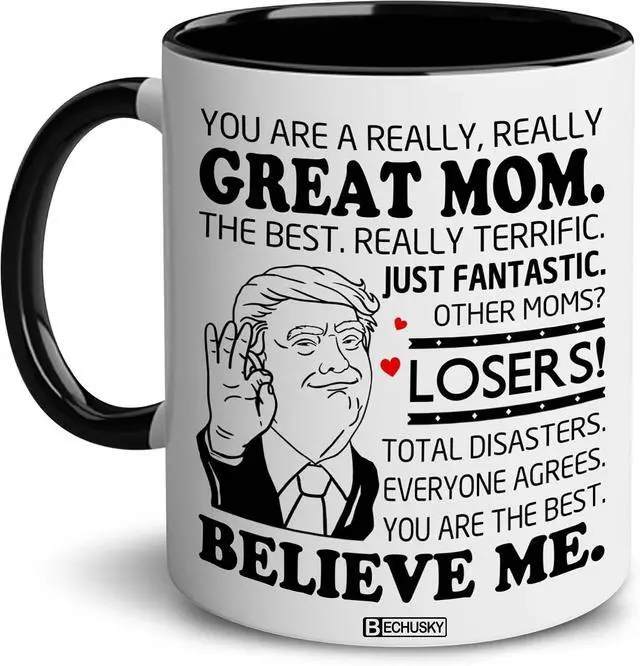 Main image of BECHUSKY Mothers Day Gift For Mom - Best Moms Coffee Cup - Moms Birthday Gift Ideas - Mom Mugs From Daughter, Son - Mother Day, Birthday Gifts For Mother, Mommy, Mama - Great Mommy Mug