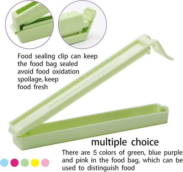 Alt view image 5 of 7 - Zhtuck 40PCS Sealing Clips - Large Size Food Clips for Food Storage - Kitchen and Home (4.3in x 20, 2.4in x20)