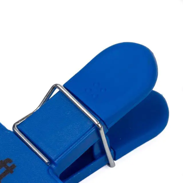 Alt view image 4 of 5 - Chef Craft Vibrant Plastic 4 Piece Large Bag Clip Set, 4-Pack, Green/Blue/Orange/Purple