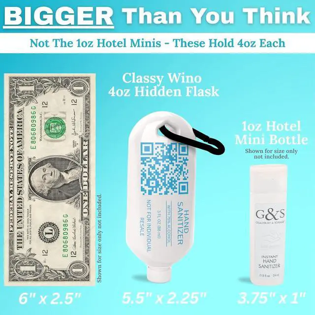 Alt view image 2 of 7 - Hidden Flask Set for Liquor - 3-Pack 4oz Lotion-Style Discreet Bottles with Easy Pour Spout & Carabiner - Leak-Proof, BPA-Free, Travel-Friendly - Great for Cruises, Resorts, Concerts, Music Festivals