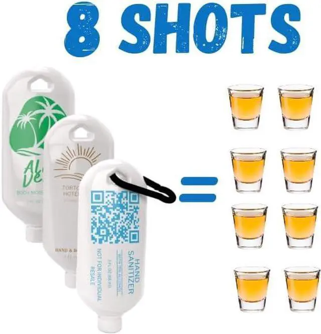 Alt view image 4 of 7 - Hidden Flask Set for Liquor - 3-Pack 4oz Lotion-Style Discreet Bottles with Easy Pour Spout & Carabiner - Leak-Proof, BPA-Free, Travel-Friendly - Great for Cruises, Resorts, Concerts, Music Festivals