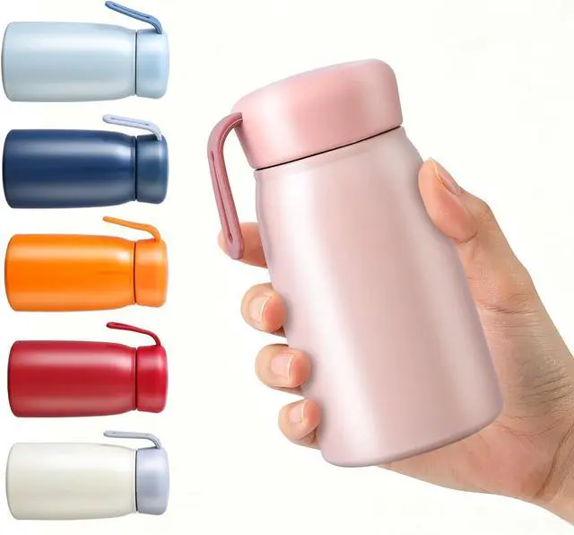 Main image of 11oz Mini Insulated Water Bottle, Leak-Proof Pocket Size Coffee Cup for Women & Kids, Portable Small Travel Mug