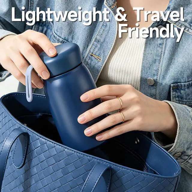 Alt view image 4 of 6 - 11oz Mini Insulated Water Bottle, Leak-Proof Pocket Size Coffee Cup for Women & Kids, Portable Small Travel Mug