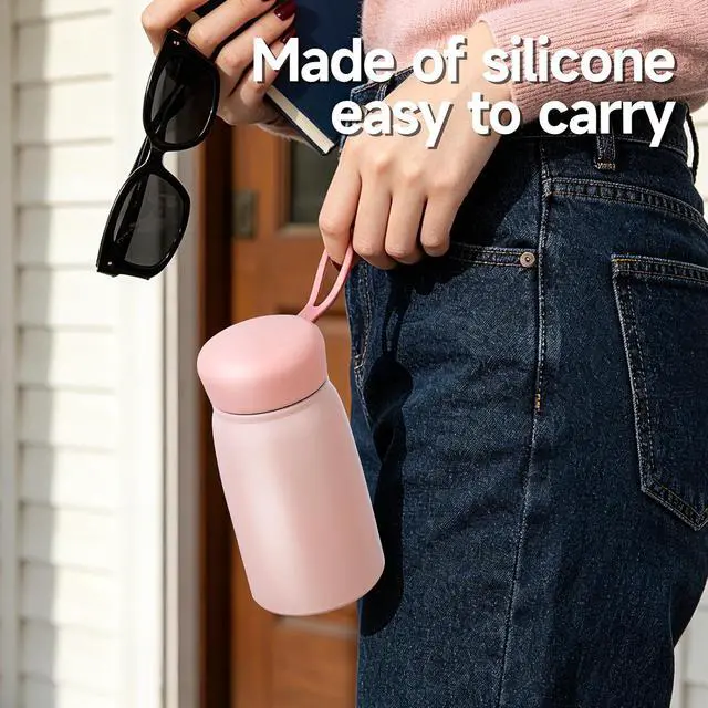 Alt view image 5 of 6 - 11oz Mini Insulated Water Bottle, Leak-Proof Pocket Size Coffee Cup for Women & Kids, Portable Small Travel Mug