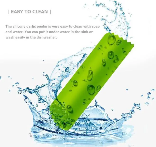 Alt view image 2 of 7 - Garlic Peeler Silicone Garlic Skin Remover Roller Garlic Tube Rollers Skin Remover, Garlic Roller Peeling Tube Tool for Useful Kitchen Tools (Green)