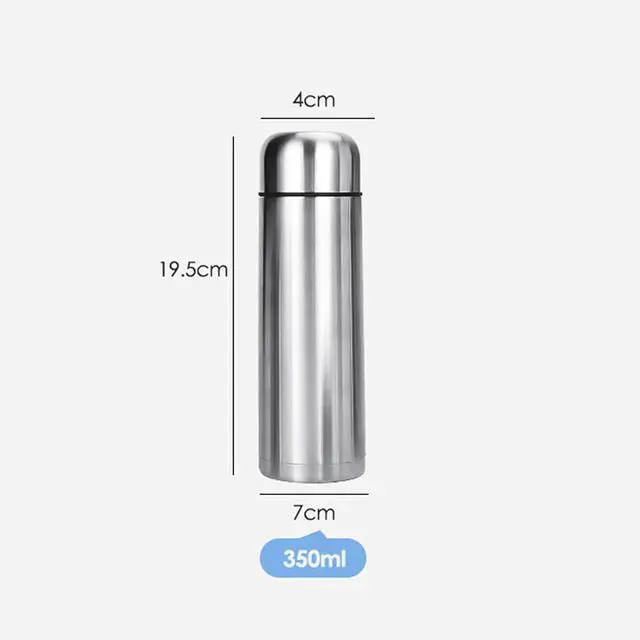 Alt view image 2 of 7 - Stainless Steel Insulated Thermal Bottle With Cup Double Walled Flask Vacuum Insulated Tumbler Water Bottle for Tea Hot And Cold Drinks Coffee Cup Sport Travel Mug (12 Ounces)