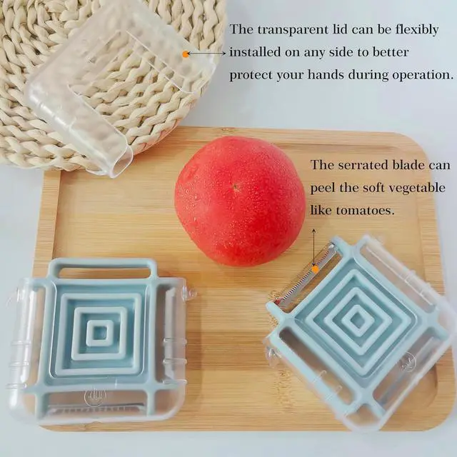 Alt view image 2 of 7 - Portable Travel Vegetable Peeler for Fruit Veggie Potatoes Carrot Cucumber Peelers for Kitchen Potato Peelers Apple Peelers Julienne Peeler Fruit Peeler Carrot Peeler Kitchens Aid Kitchen Utensils