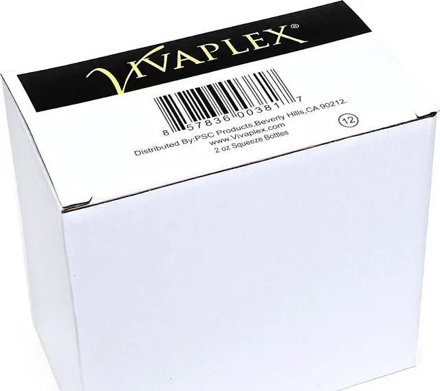 Alt view image 2 of 5 - Vivaplex Clear 2oz Plastic Squeeze Bottles with Black Flip Top Caps - 12 pk