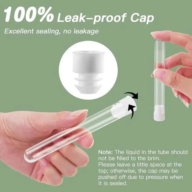 Alt view image 3 of 7 - 64 Pcs Tampon Flasks Set Includes 20 Reusable Plastic Flasks, 40 Self Adhesive Wrappers, 2 Funnels, Storage Bag, Clean Brush, Hidden Tube Flasks for Cruise Event, Concert, Outdoor Sports (Green)