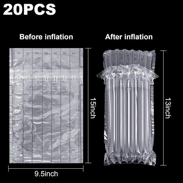 Alt view image 2 of 7 - 20 Pack Wine Bottle Travel Protector Bags with Pump, Reusable | Reusable Pump for Sealing,Protects Wine Bottles from Breakage During Air Travel,Fits Standard 750ml Bottles