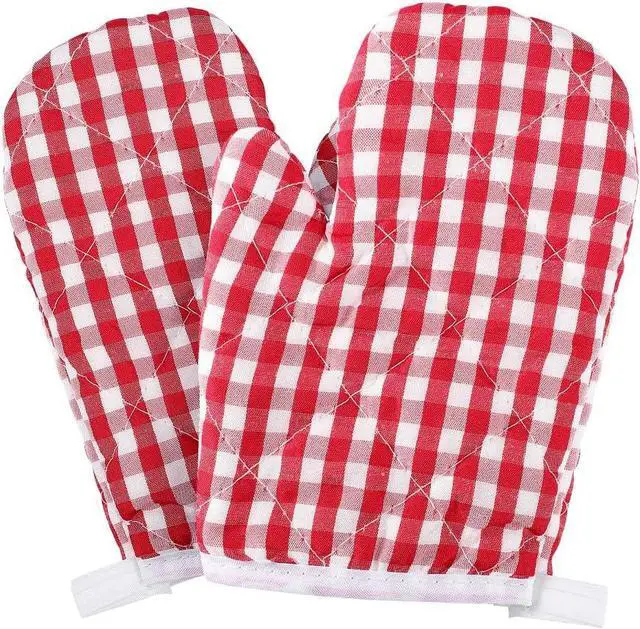 Main image of Cabilock Kids Oven Mitts 2 Pack, Mini Baking Gloves for Children